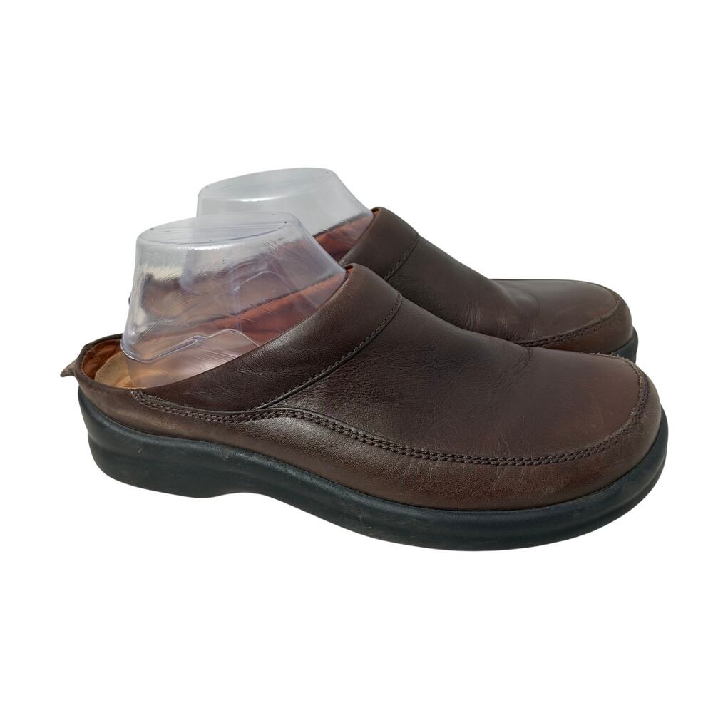 Footprints by Birkenstock Ashby Clogs Women’s Size 10 Brown Leather Slip On 40